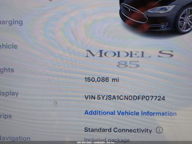 2013 TESLA MODEL S 5YJSA1CN0DFP07724 Photo 6