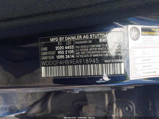 WDDGF4HB9EA918945 Mercedes-Benz C 250 Luxury/sport