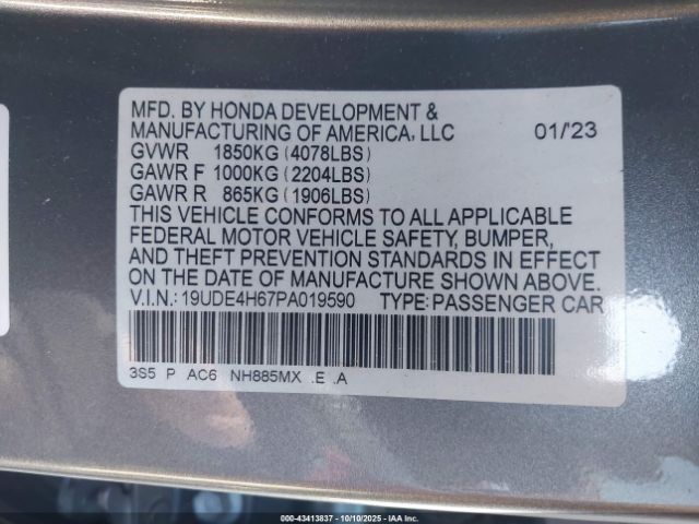 2023 ACURA INTEGRA 19UDE4H67PA019590 Photo 8