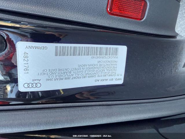 2024 AUDI S5 SPORTBACK WAUC4CF52RA043149 Photo 8