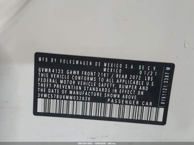 2021 VOLKSWAGEN JETTA 3VWC57BU6MM032636 Photo 8