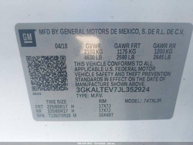 2018 GMC TERRAIN 3GKALTEV7JL352924 Photo 8