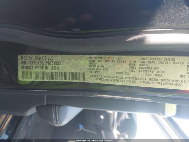 2023 JEEP GRAND CHEROKEE L 1C4RJKBG1P8731333 Photo 8