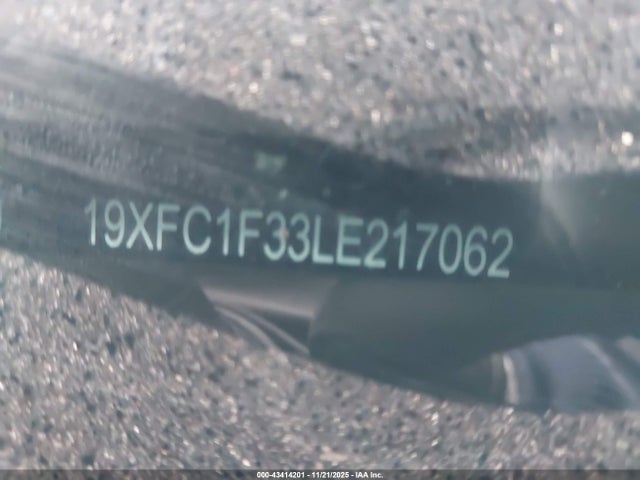 Продаж на аукціоні авто 2020 Honda Civic Ex, vin: 19XFC1F33LE217062, номер лоту: 43414201