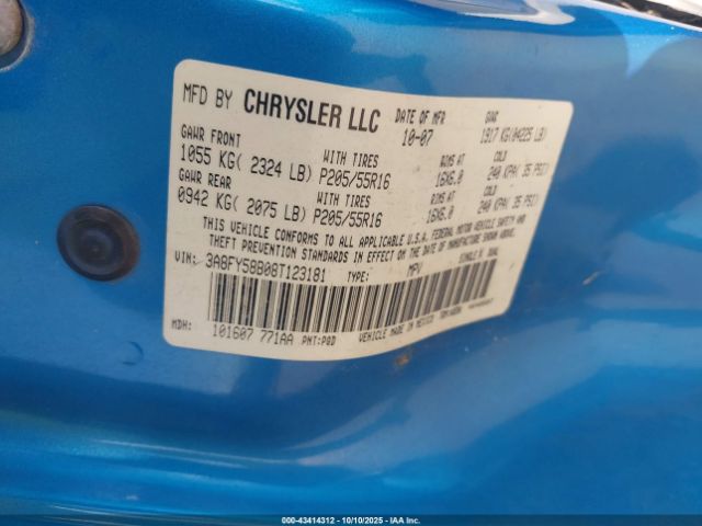 2008 CHRYSLER PT CRUISER 3A8FY58B08T123181 Photo 8