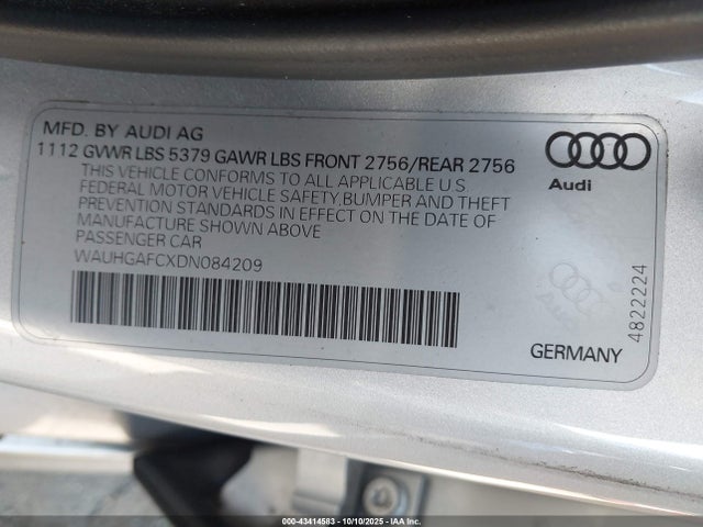2013 AUDI A6 WAUHGAFCXDN084209 Photo 8