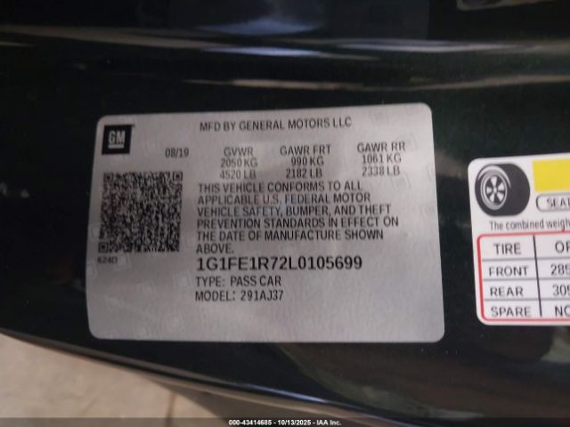 2020 CHEVROLET CAMARO 1G1FE1R72L0105699 Photo 8