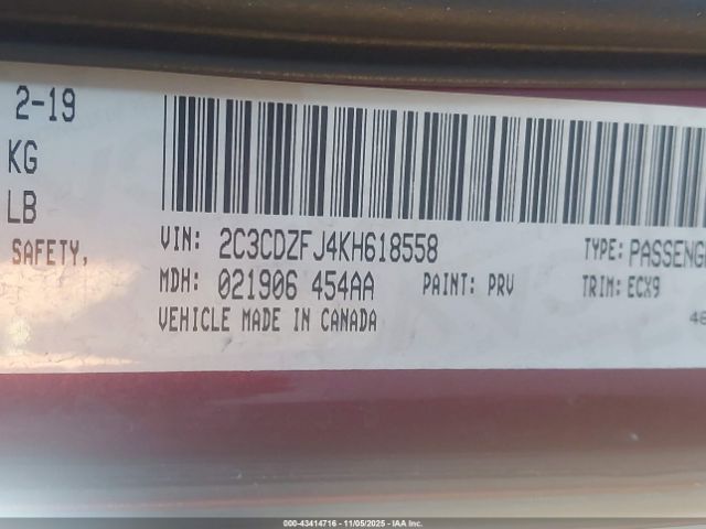 2019 DODGE CHALLENGER 2C3CDZFJ4KH618558 Photo 8