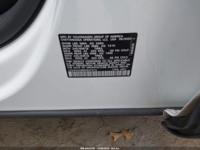 2021 VOLKSWAGEN ATLAS 1V2LP2CA8MC527313 Photo 8
