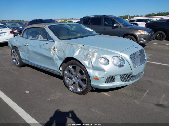 2013 BENTLEY CONTINENTAL GTC SCBGR3ZA1DC081129