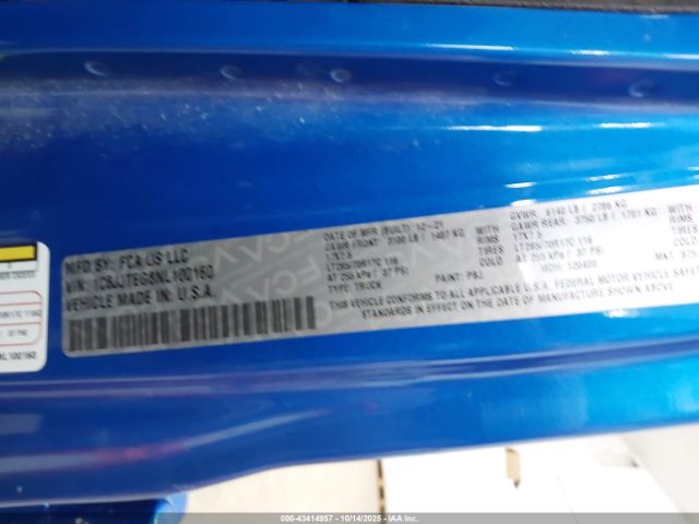 2022 JEEP GLADIATOR 1C6JJTEG8NL100160 Photo 8