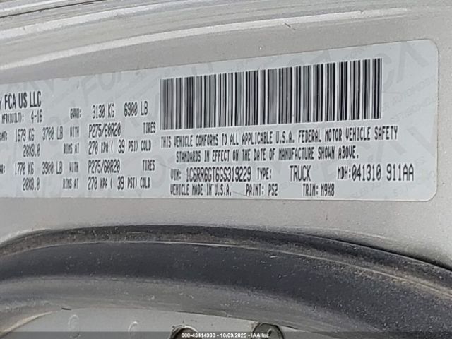 2016 RAM 1500 1C6RR6GT6GS319229 Photo 8