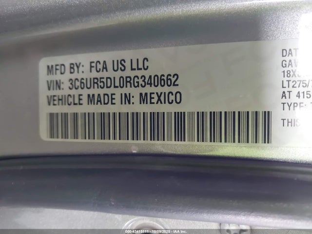 3C6UR5DL0RG340662 RAM 2024