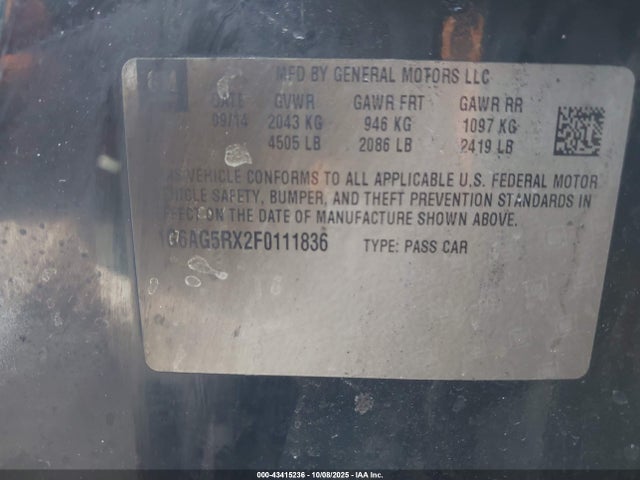 2015 CADILLAC ATS 1G6AG5RX2F0111836 Photo 8