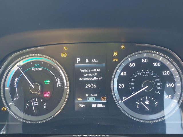 KMHL24JJ6PA060645 Hyundai Sonata Hybrid Blue