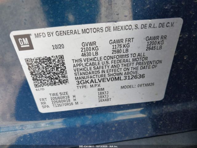 2021 GMC TERRAIN 3GKALVEV0ML312636 Photo 8