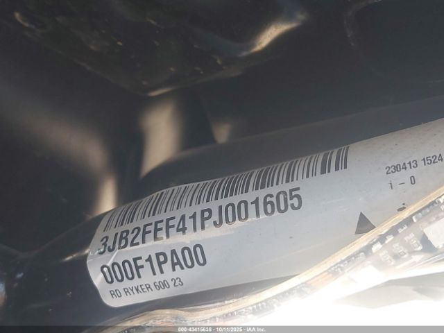 2023 CAN-AM RYKER 3JB2FEF41PJ001605 Photo 9