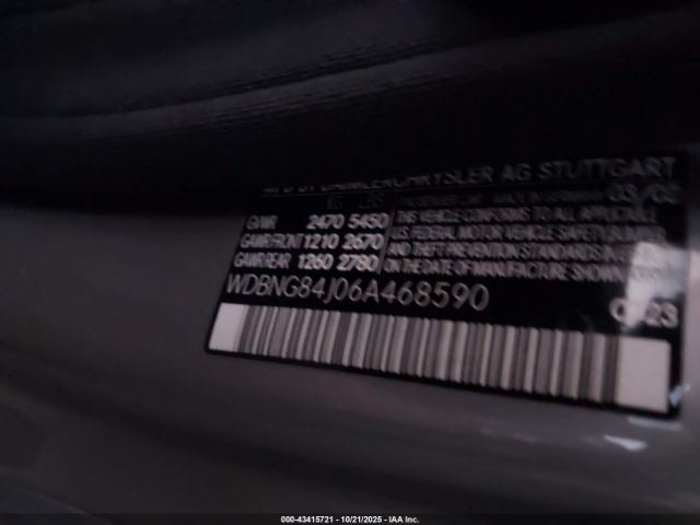 2006 MERCEDES-BENZ S 500 WDBNG84J06A468590 Photo 8
