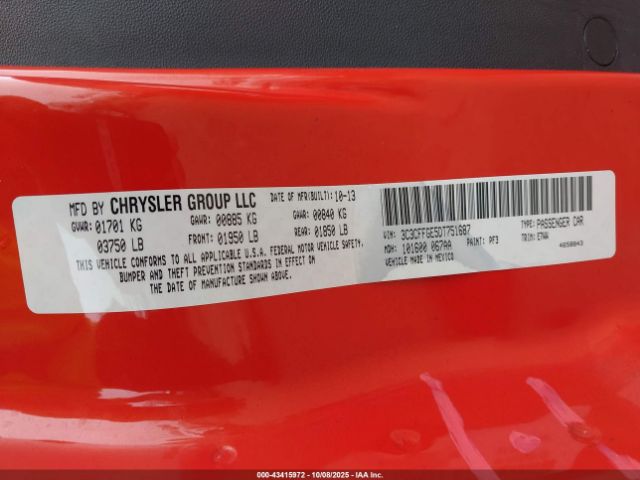 2013 FIAT 500E 3C3CFFGE5DT751687 Photo 8