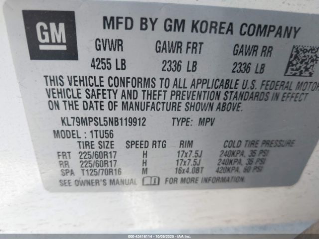 2022 CHEVROLET TRAILBLAZER KL79MPSL5NB119912 Photo 8