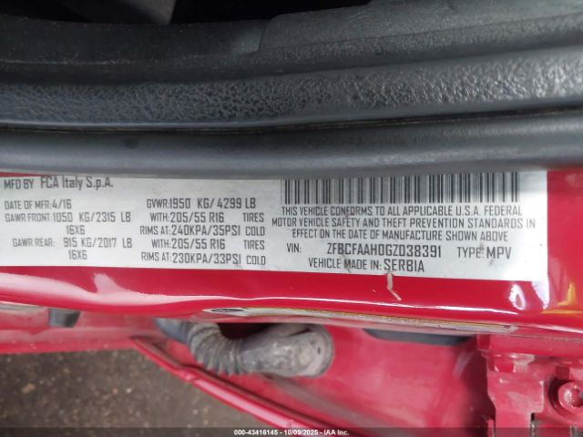 2016 FIAT 500L ZFBCFAAH0GZ038391 Photo 8