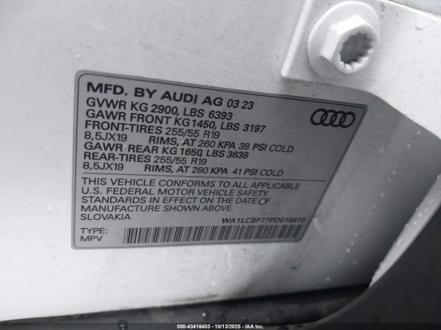 2023 AUDI Q7 WA1LCBF77PD015970 Photo 8