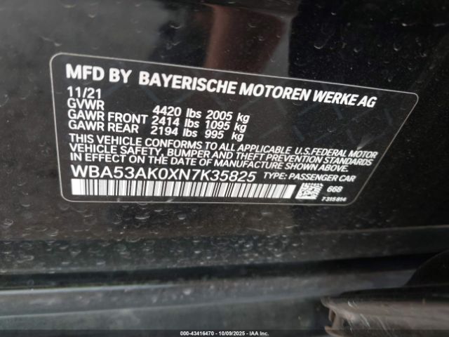 2022 BMW 228 GRAN COUPE WBA53AK0XN7K35825 Photo 8