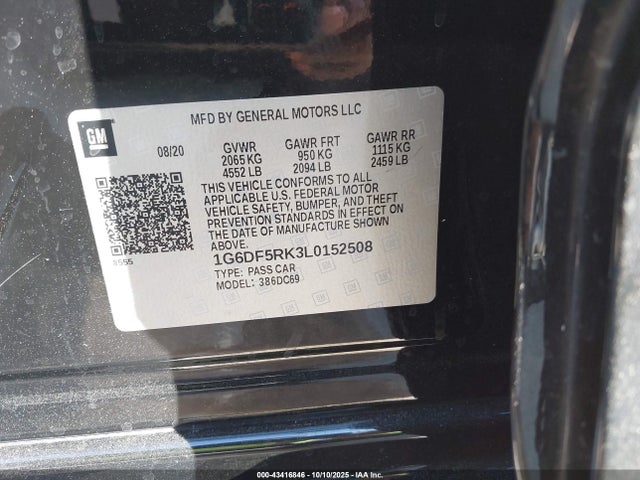 2020 CADILLAC CT4 1G6DF5RK3L0152508 Photo 8