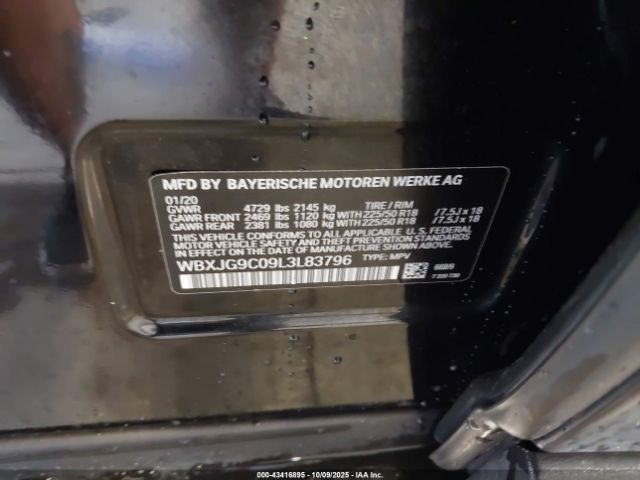 2020 BMW X1 WBXJG9C09L3L83796 Photo 8