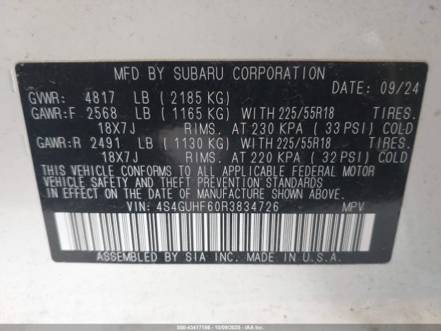 2024 SUBARU CROSSTREK 4S4GUHF60R3834726 Photo 8