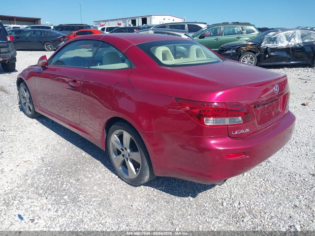 43417549 :رقم المزاد ، JTHFF2C22A2513854 vin ، 2010 Lexus Is 250c مزاد بيع