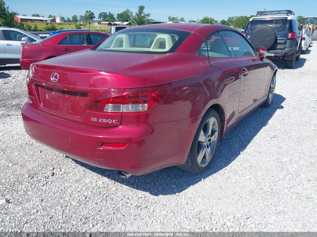 43417549 :رقم المزاد ، JTHFF2C22A2513854 vin ، 2010 Lexus Is 250c مزاد بيع