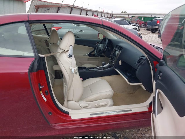 43417549 :رقم المزاد ، JTHFF2C22A2513854 vin ، 2010 Lexus Is 250c مزاد بيع