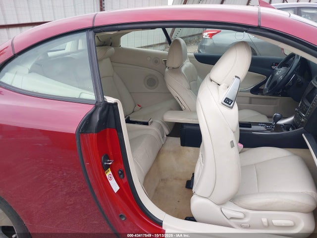 43417549 :رقم المزاد ، JTHFF2C22A2513854 vin ، 2010 Lexus Is 250c مزاد بيع