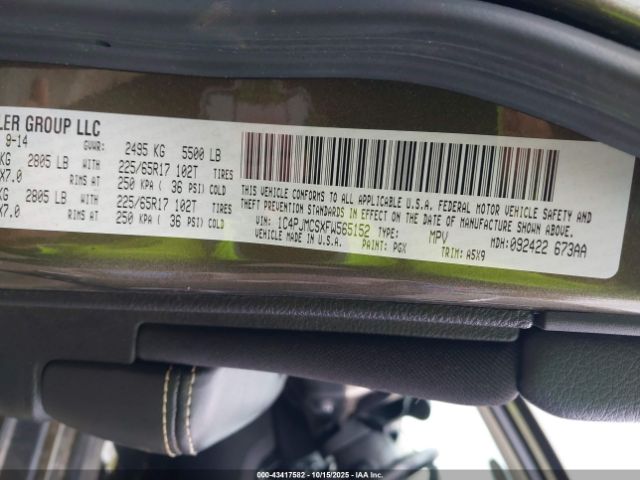 2015 JEEP CHEROKEE 1C4PJMCSXFW565152 Photo 8