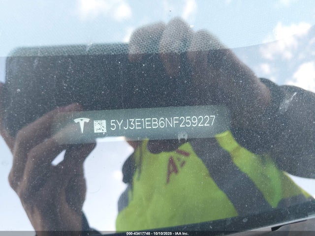 2022 TESLA MODEL 3 5YJ3E1EB6NF259227 Photo 8
