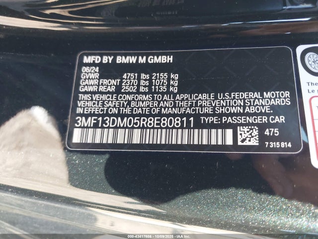 BMW M2 2024 3MF13DM05R8E80811 Image 9