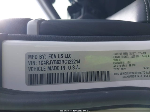 1C4RJYB62RC122214 Jeep 2024