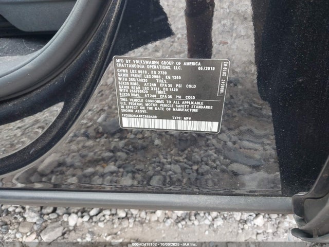 Aukcja sprzedaży 2019 Volkswagen Atlas 3.6l V6 Se W/technology, vin: 1V2UR2CA4KC569439, numer aukcji: 43418102