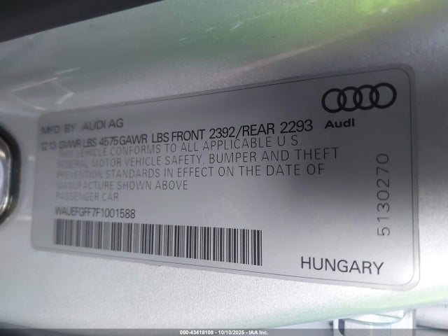2015 AUDI A3 WAUEFGFF7F1001588 Photo 8