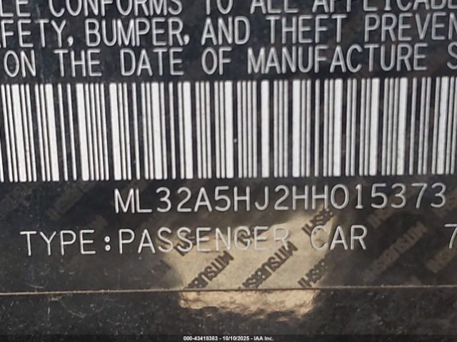 2017 MITSUBISHI MIRAGE ML32A5HJ2HH015373 Photo 8