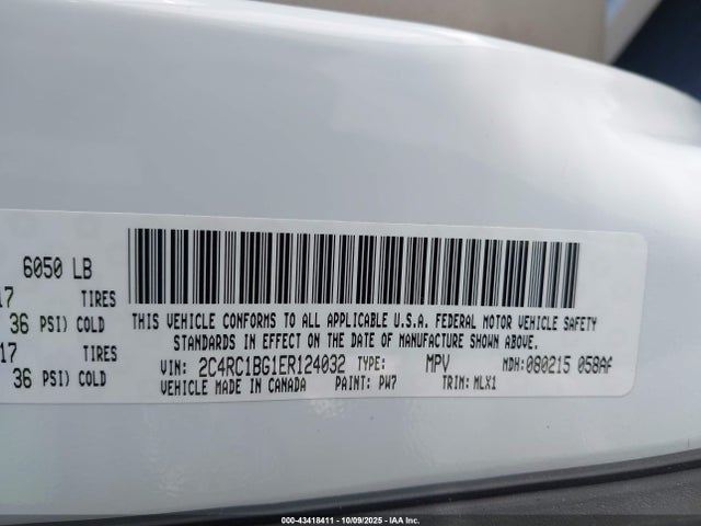 2C4RC1BG1ER124032 Chrysler 2014