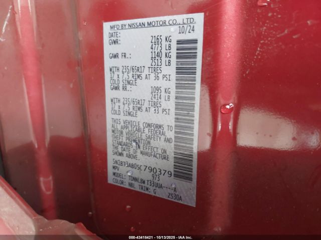 2025 NISSAN ROGUE 5N1BT3AB0SC790379 Photo 8