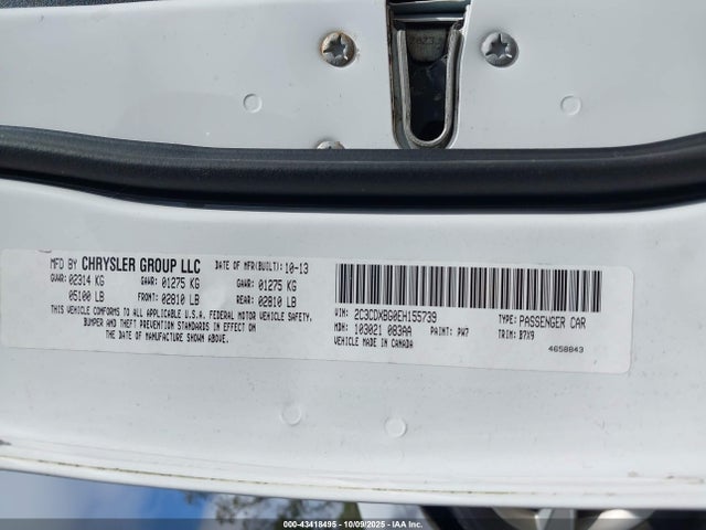 Dodge Charger Se 2014 2C3CDXBG0EH155739 Image 9