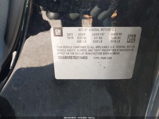 2016 CADILLAC ATS 1G6AB5RS7G0114459 Photo 8