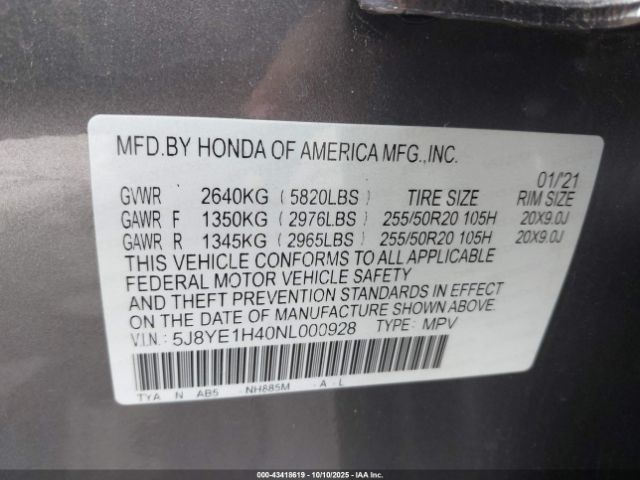 2022 ACURA MDX 5J8YE1H40NL000928 Photo 8