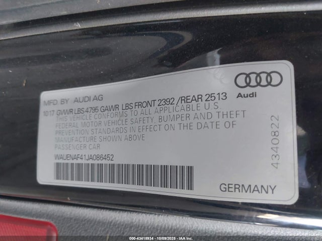 2018 AUDI A4 WAUENAF41JA086452 Photo 8