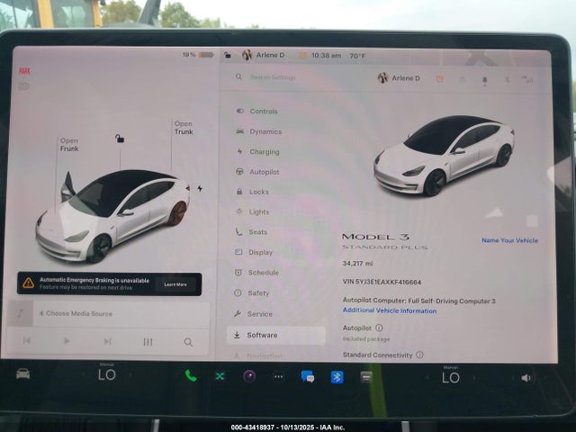2019 TESLA MODEL 3 5YJ3E1EAXKF416664 Photo 6