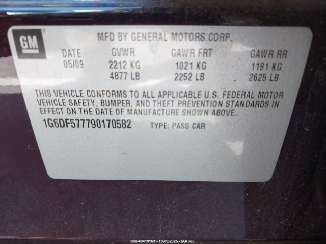 2009 CADILLAC CTS 1G6DF577790170582 Photo 8