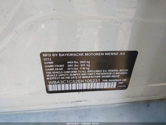 2014 BMW 328I WBA3C1C52EK105231 Photo 8